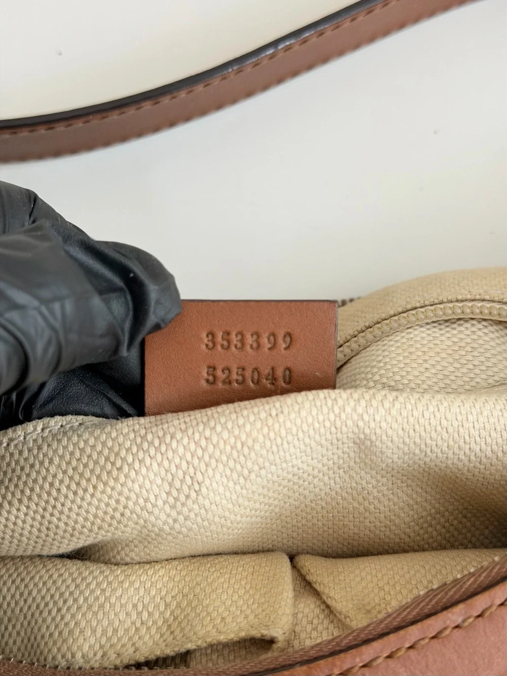 Authentic GUCCI GG Canvas Web Sherry Line Half Moon Crossbody bag